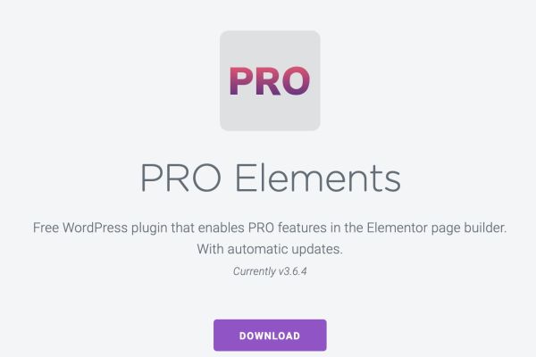 Proelements v3.6.4免费下载- Elementor Pro的免费替代版